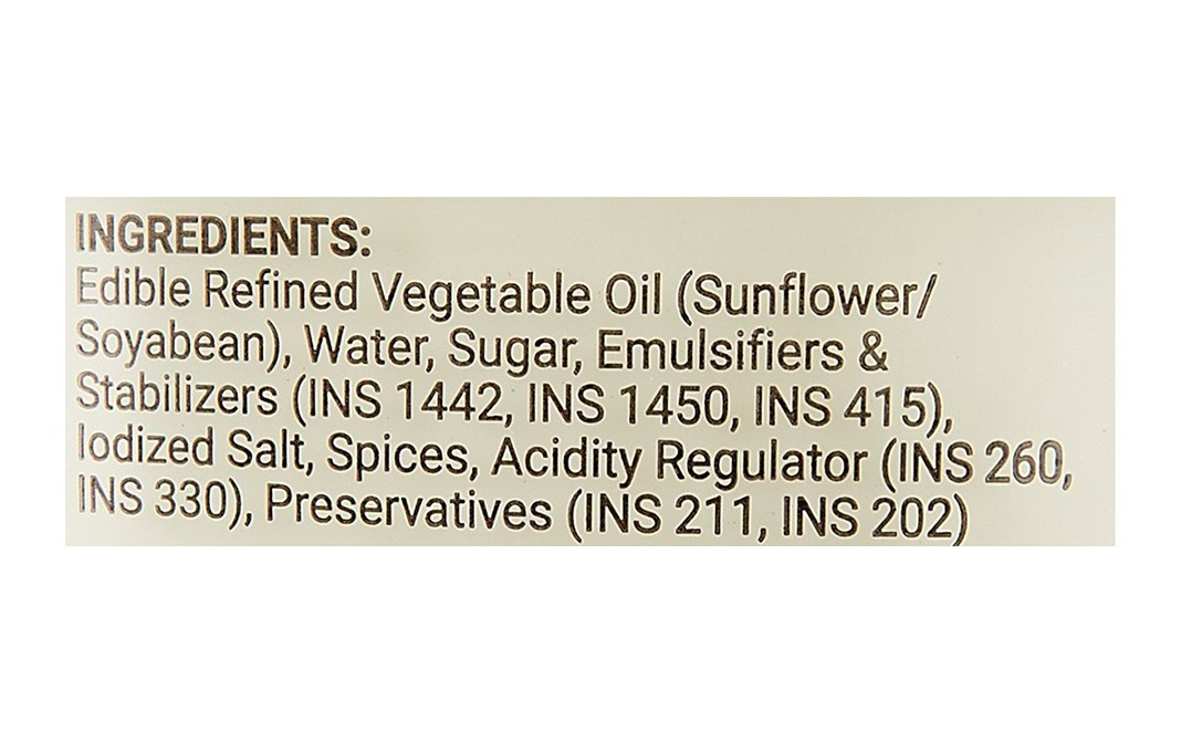 Sangi's Kitchen Eggless Mayonnaise Emulsified Sauce   Glass Bottle  400 grams